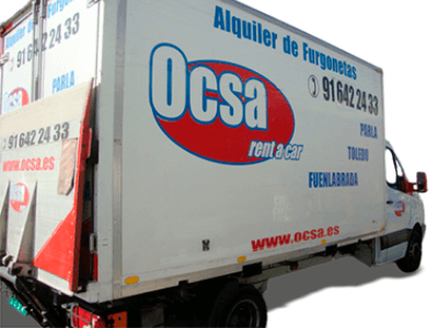 Alquiler guardamuebles Mercedes 516 con trampilla Ocsa