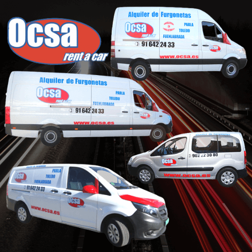 Alquilar furgonetas en Madrid y Toledo Ocsa